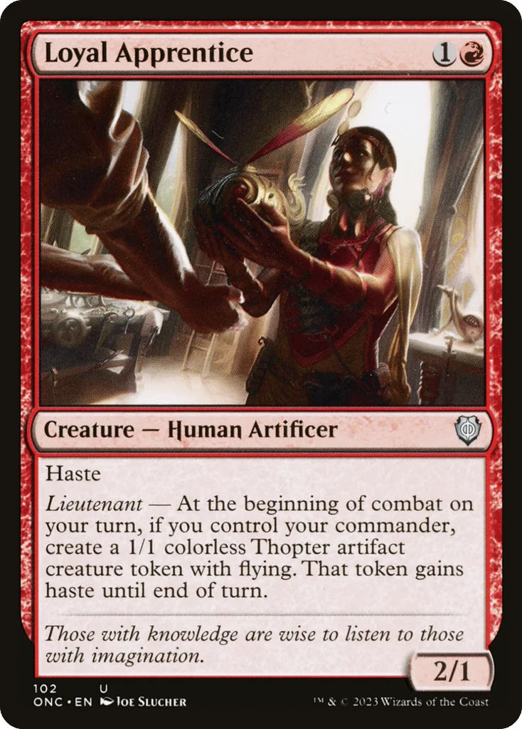 Loyal Apprentice · Phyrexia: All Will Be One Commander