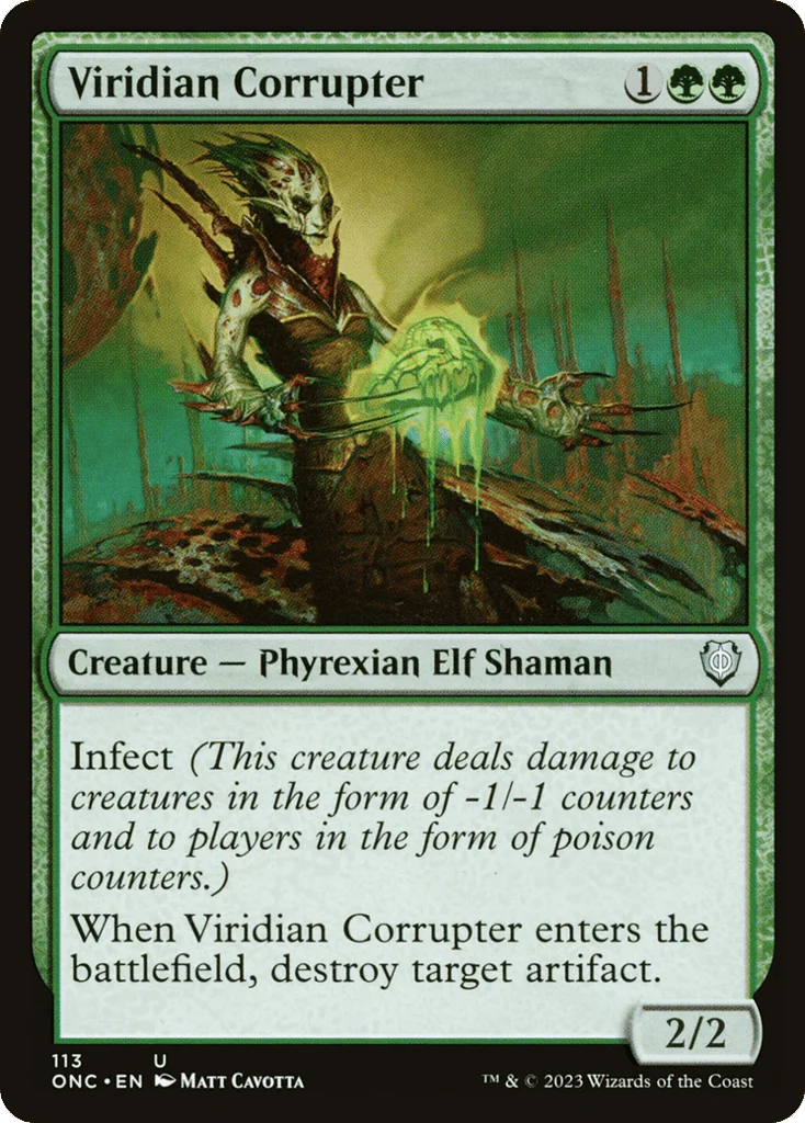 Viridian Corrupter · Phyrexia: All Will Be One Commander