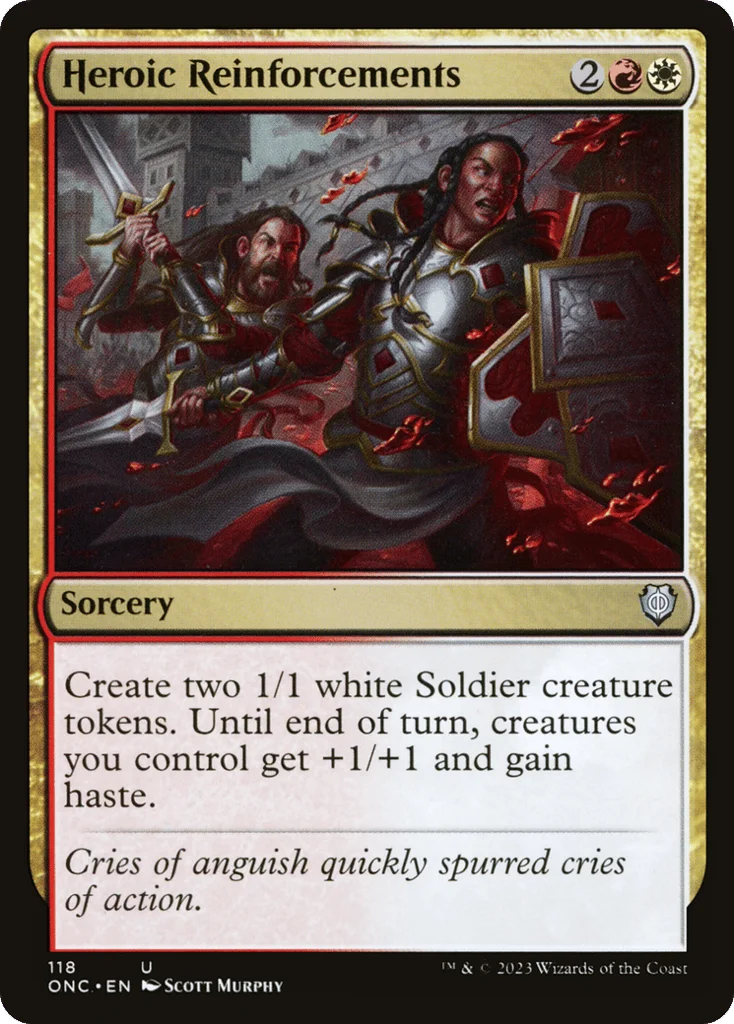 Heroic Reinforcements · Phyrexia: All Will Be One Commander