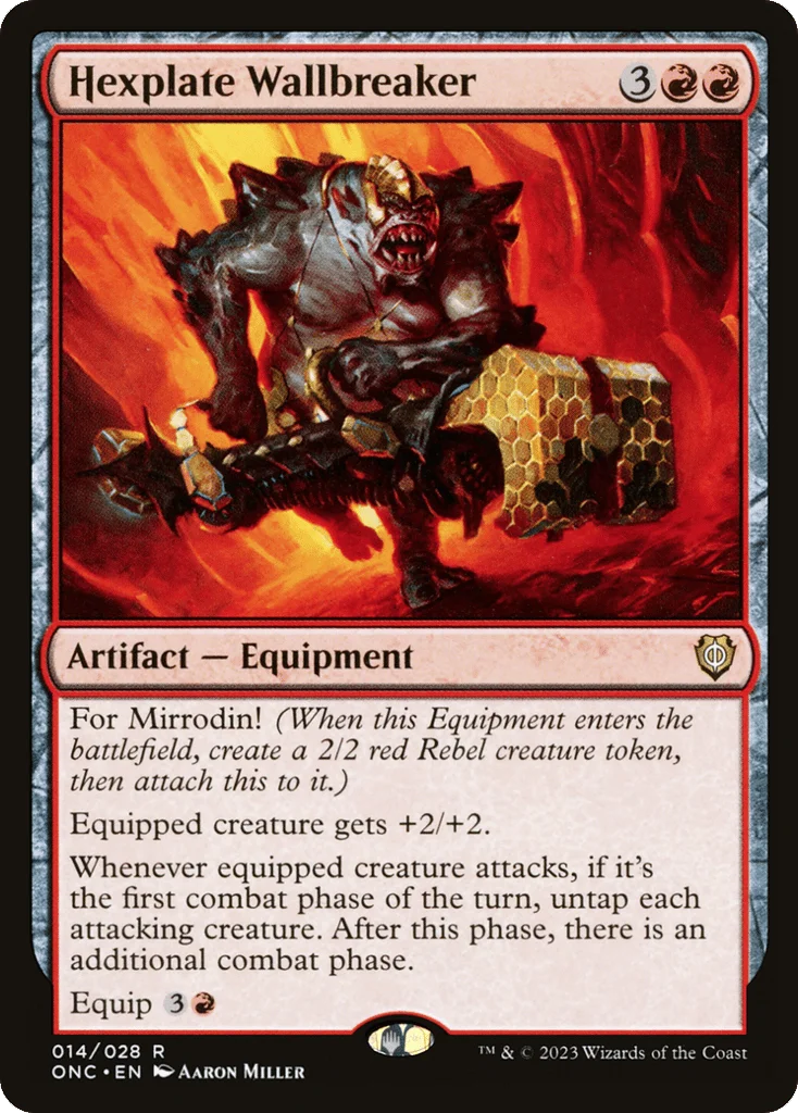 Hexplate Wallbreaker · Phyrexia: All Will Be One Commander