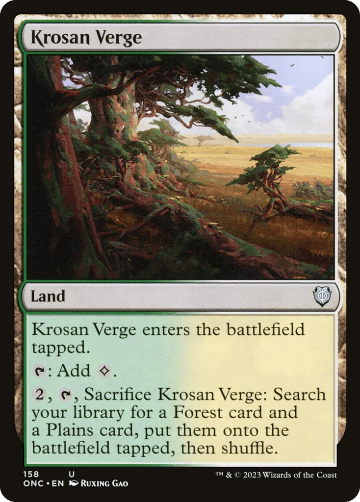 Krosan Verge · Phyrexia: All Will Be One Commander