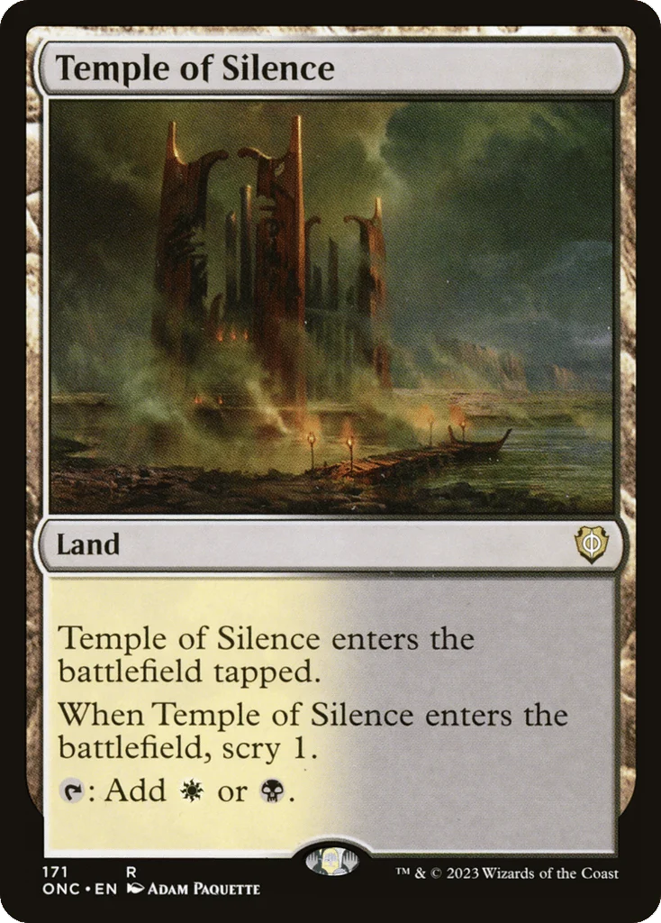 Temple of Silence · Phyrexia: All Will Be One Commander