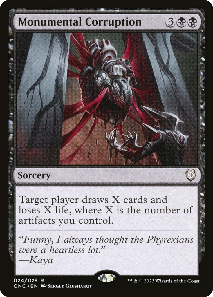 Monumental Corruption · Phyrexia: All Will Be One Commander