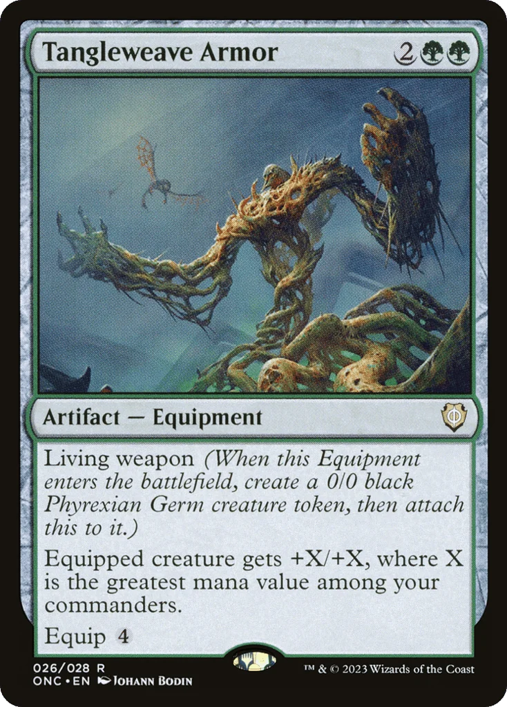 Tangleweave Armor · Phyrexia: All Will Be One Commander