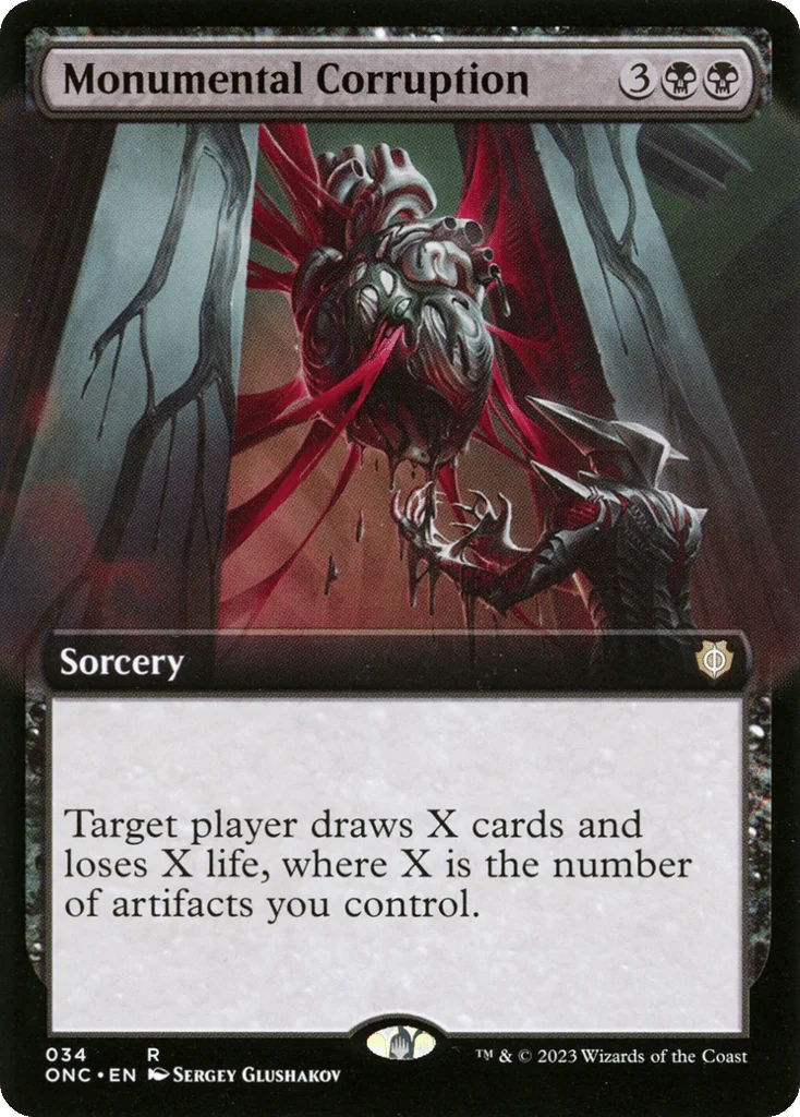 Monumental Corruption · Phyrexia: All Will Be One Commander
