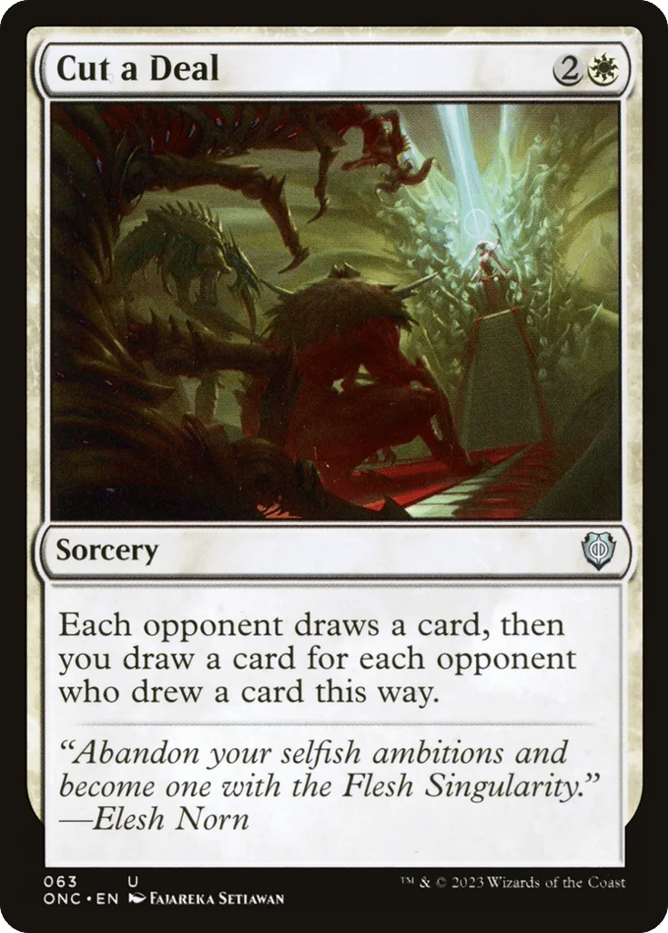 Cut a Deal · Phyrexia: All Will Be One Commander