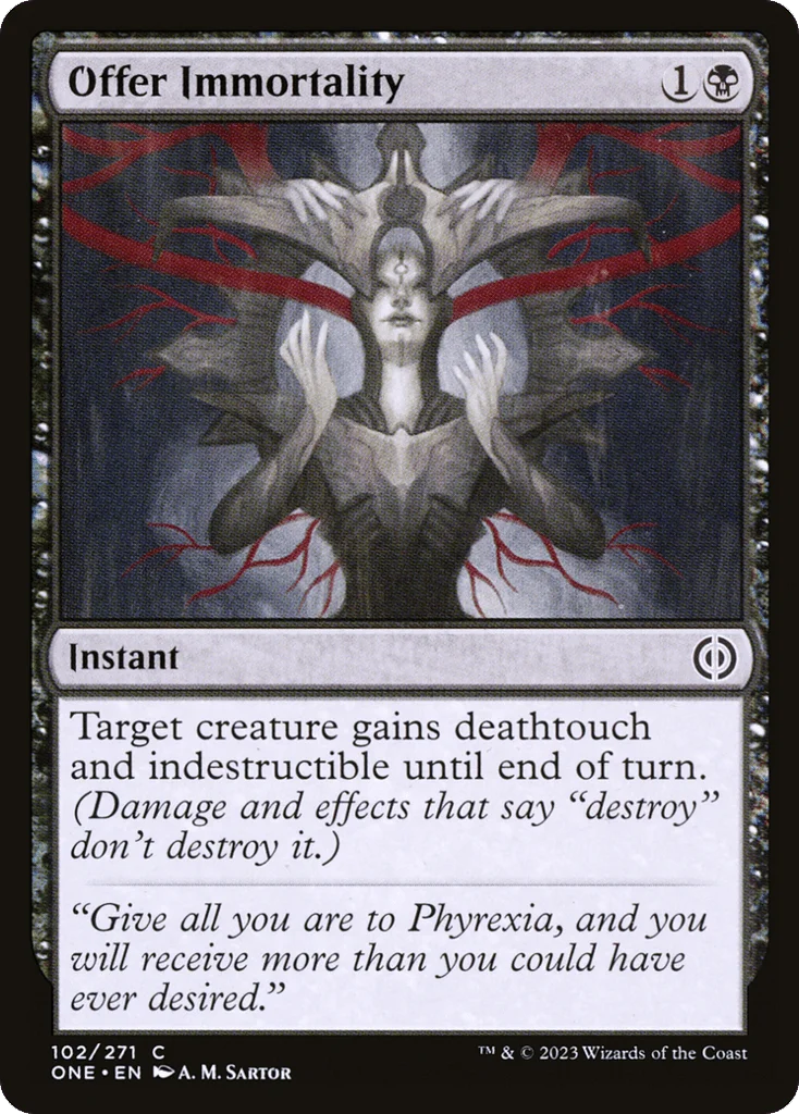 Offer Immortality · Phyrexia: All Will Be One