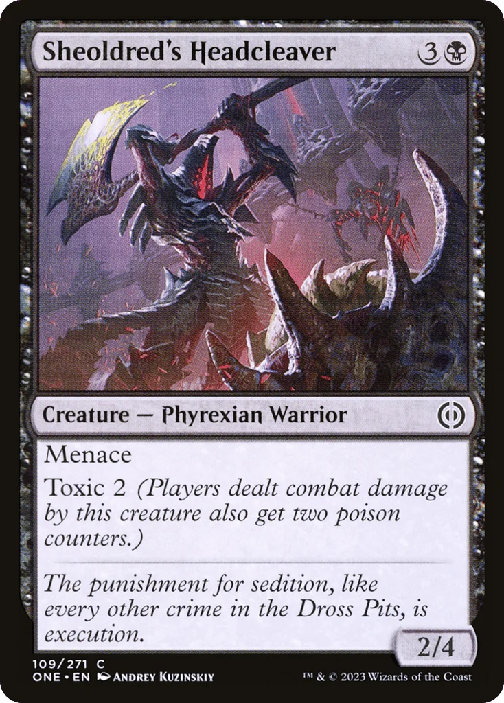 Sheoldred's Headcleaver · Phyrexia: All Will Be One