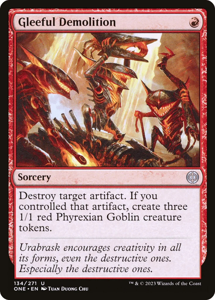Gleeful Demolition · Phyrexia: All Will Be One