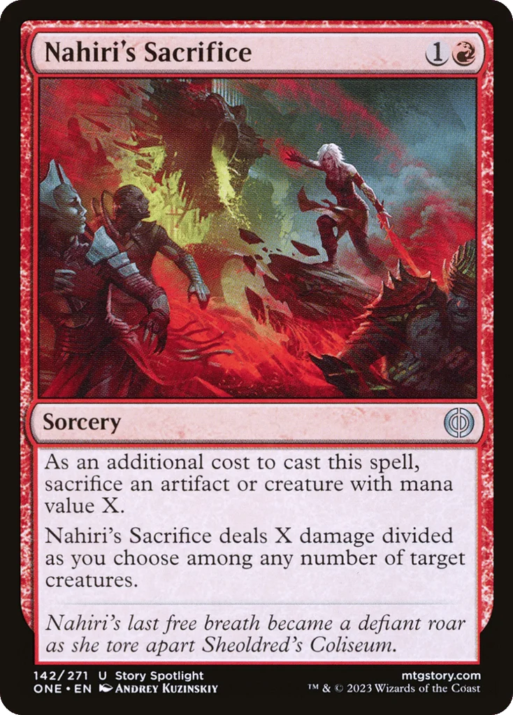 Nahiri's Sacrifice · Phyrexia: All Will Be One