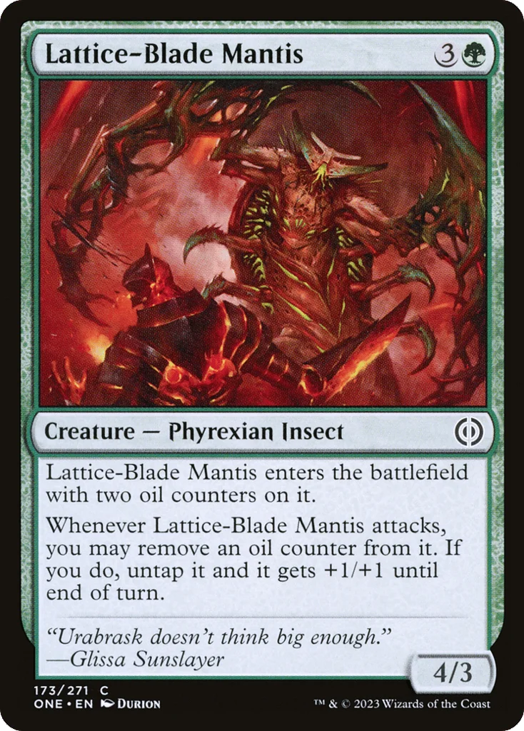 Lattice-Blade Mantis · Phyrexia: All Will Be One