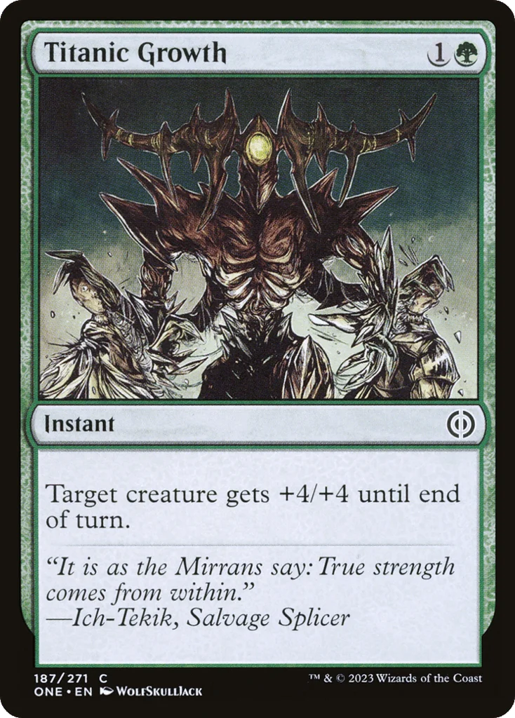 Titanic Growth · Phyrexia: All Will Be One