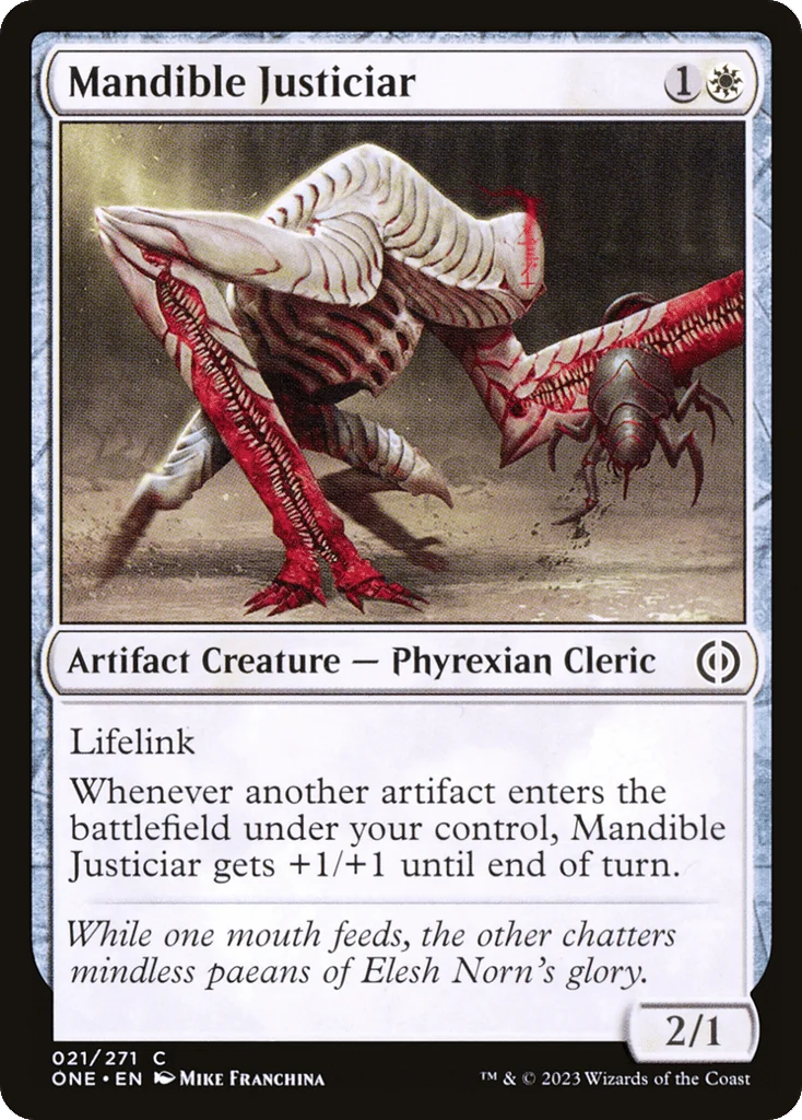 Mandible Justiciar · Phyrexia: All Will Be One