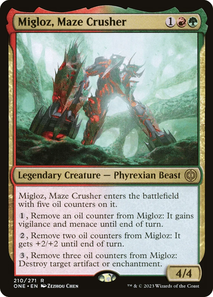 Migloz, Maze Crusher · Phyrexia: All Will Be One