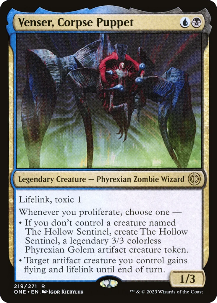 Venser, Corpse Puppet · Phyrexia: All Will Be One