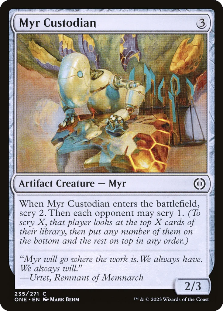 Myr Custodian · Phyrexia: All Will Be One