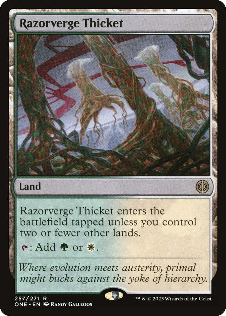 Razorverge Thicket · Phyrexia: All Will Be One