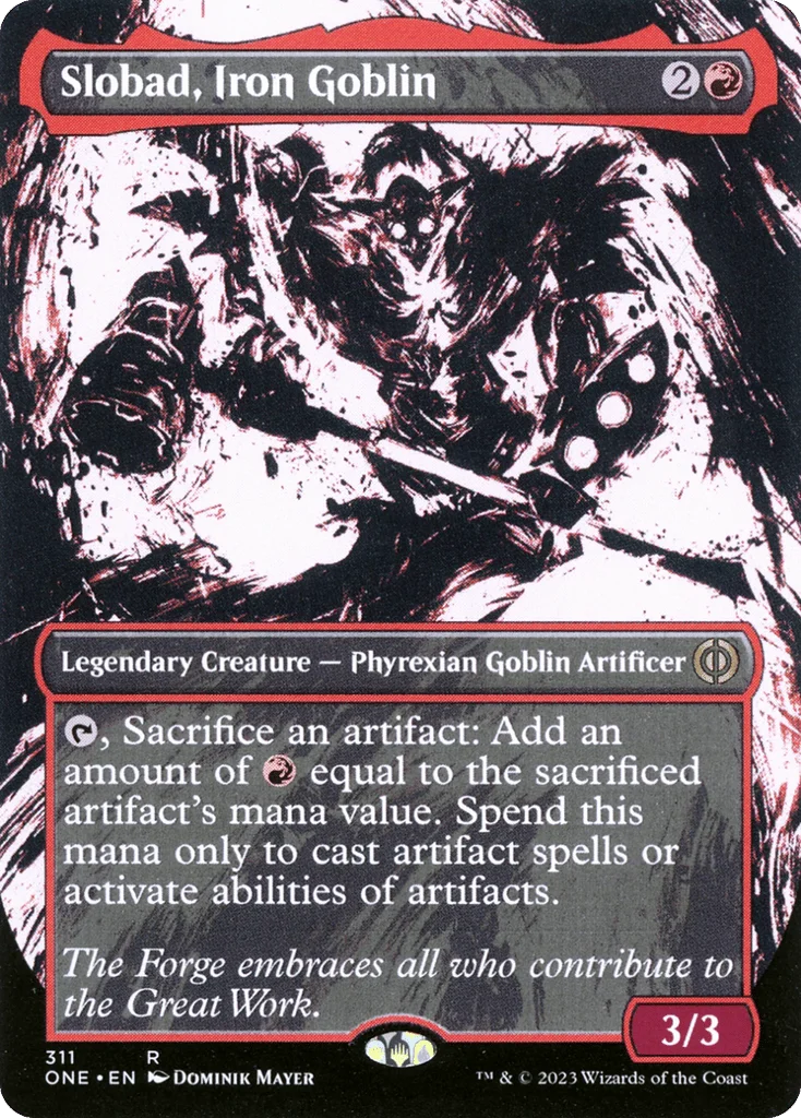 Slobad, Iron Goblin · Phyrexia: All Will Be One