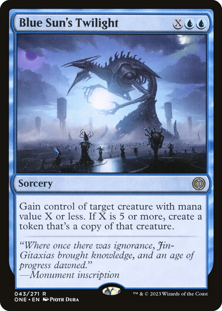 Blue Sun's Twilight · Phyrexia: All Will Be One