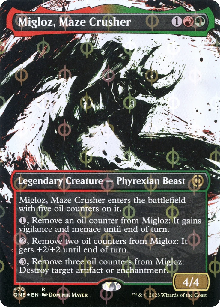 Migloz, Maze Crusher · Phyrexia: All Will Be One