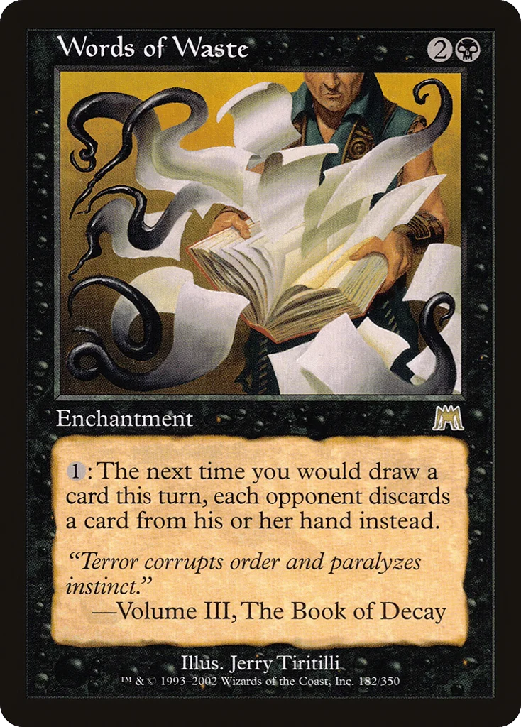 Words of Waste · Onslaught