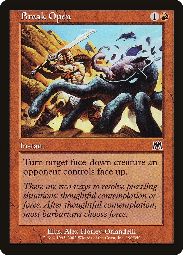 Break Open · Onslaught