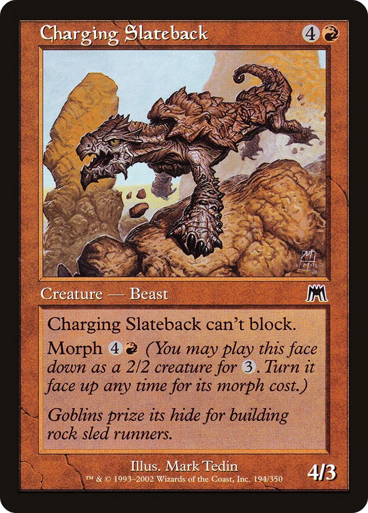 Charging Slateback · Onslaught