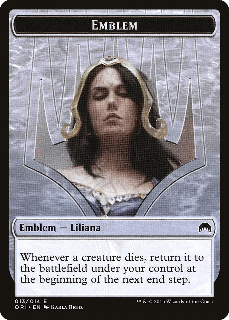 Liliana, Defiant Necromancer Emblem · Magic Origins