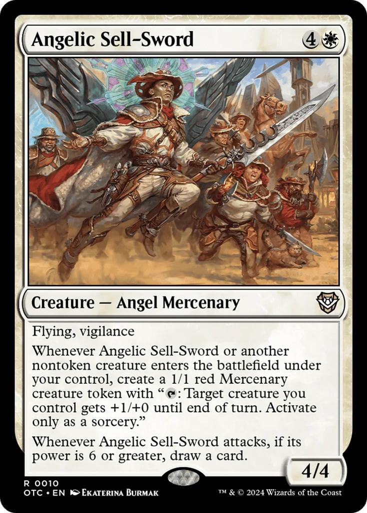 Angelic Sell-Sword · Outlaws of Thunder Junction Commander