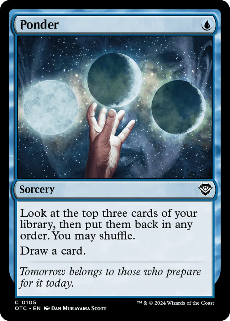 Ponder · Outlaws of Thunder Junction Commander