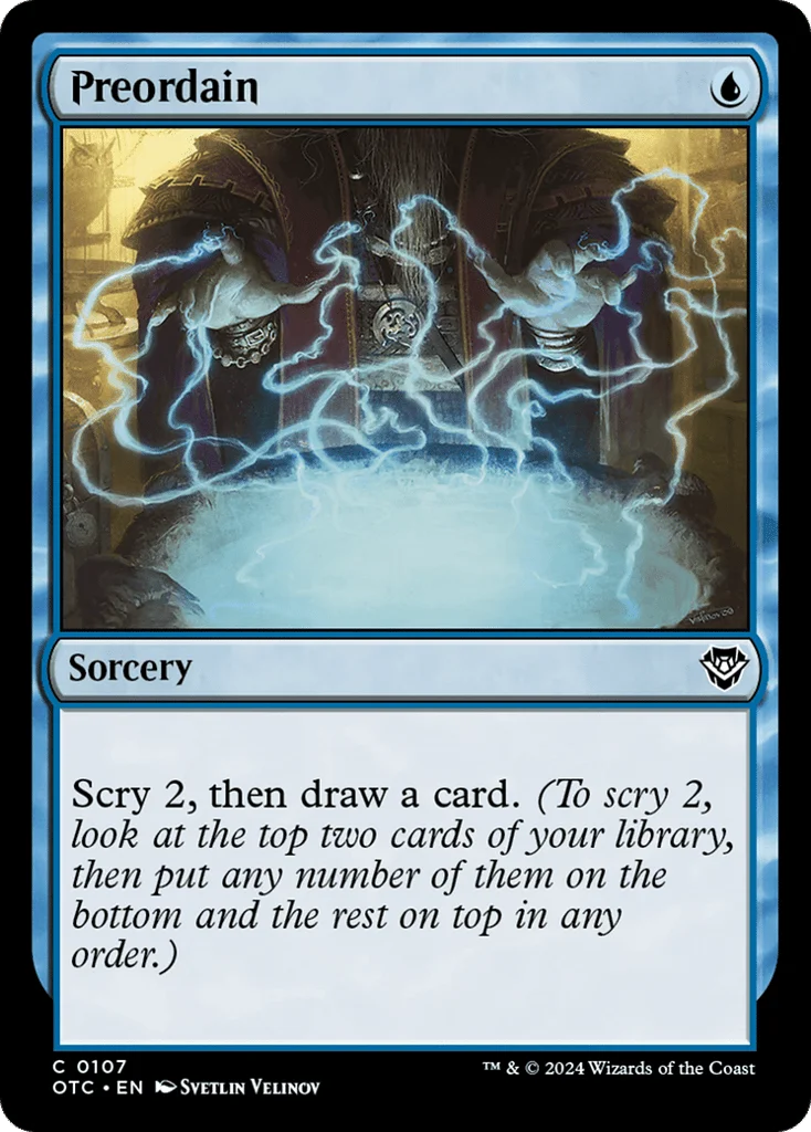 Preordain · Outlaws of Thunder Junction Commander