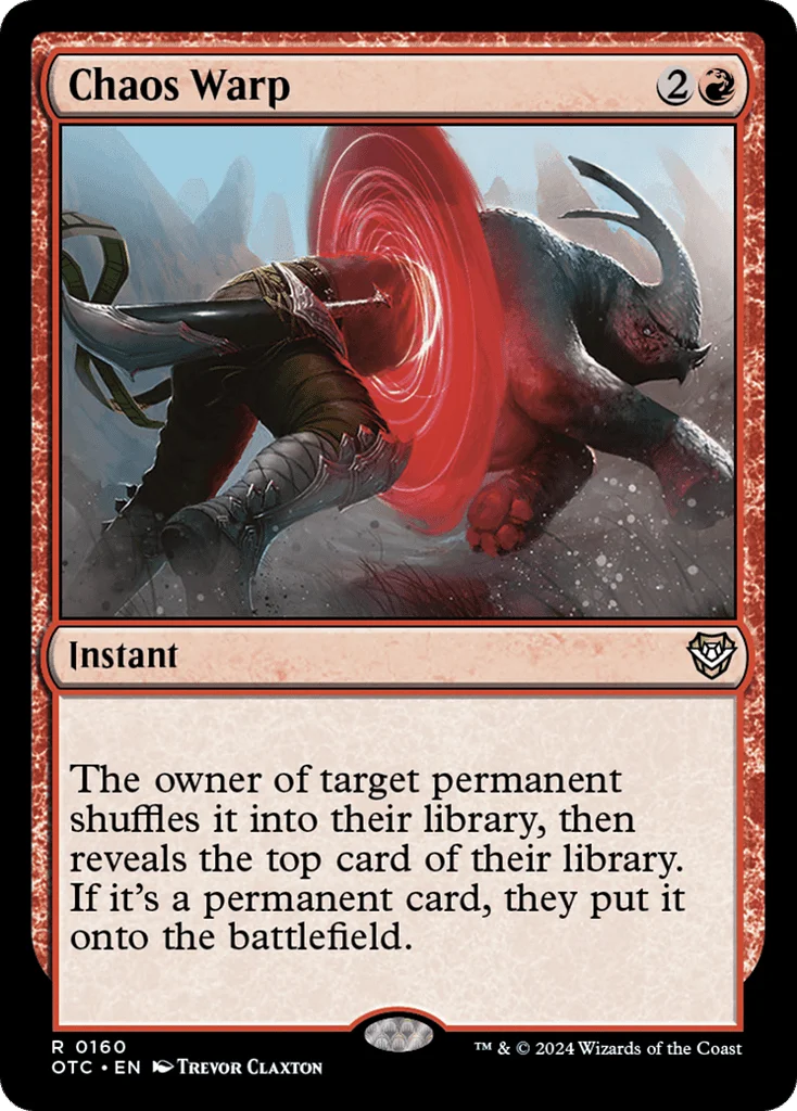 Chaos Warp · Outlaws of Thunder Junction Commander