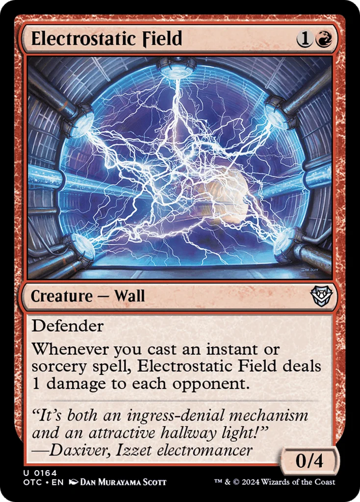 Electrostatic Field · Outlaws of Thunder Junction Commander