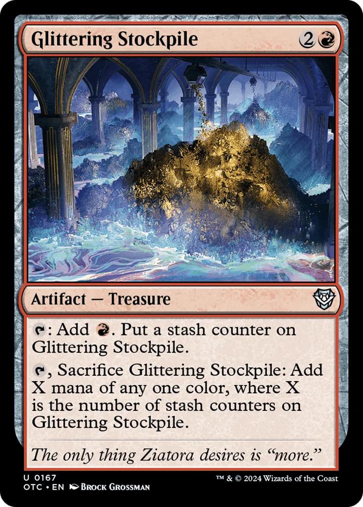 Glittering Stockpile · Outlaws of Thunder Junction Commander