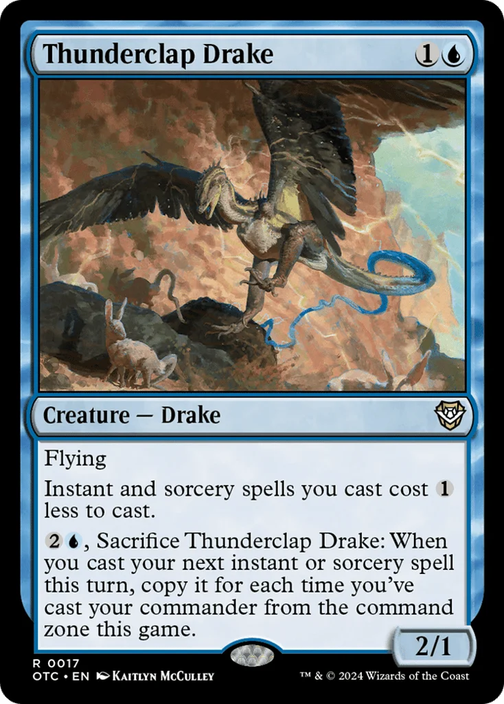 Thunderclap Drake · Outlaws of Thunder Junction Commander