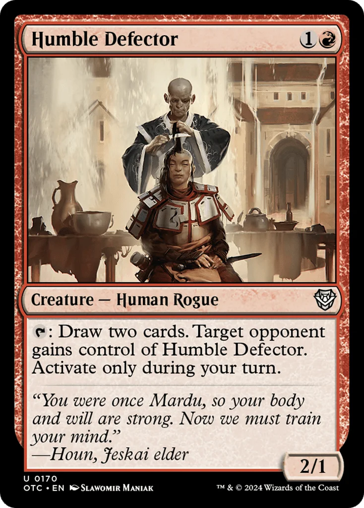 Humble Defector · Outlaws of Thunder Junction Commander