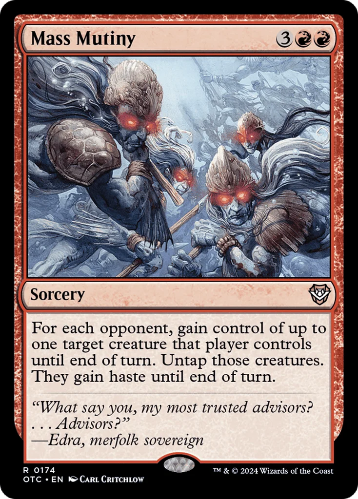 Mass Mutiny · Outlaws of Thunder Junction Commander