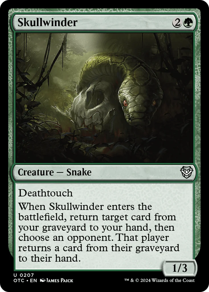 Skullwinder · Outlaws of Thunder Junction Commander