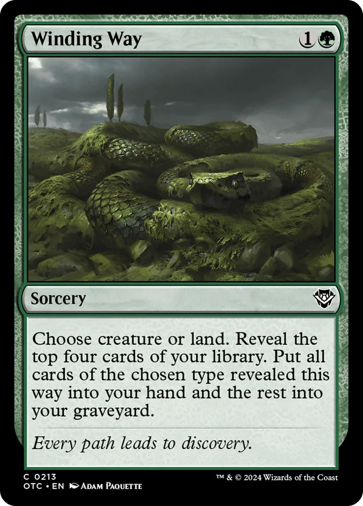 Winding Way · Outlaws of Thunder Junction Commander