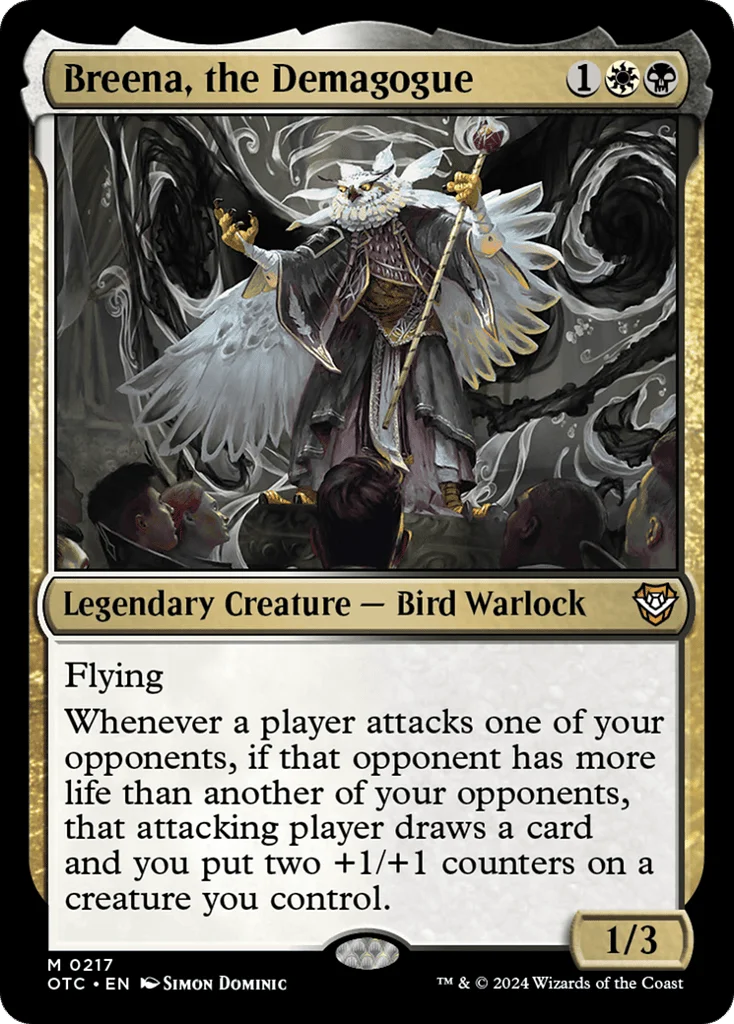 Breena, the Demagogue · Outlaws of Thunder Junction Commander