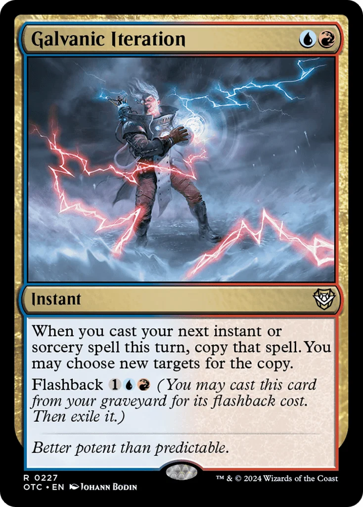 Galvanic Iteration · Outlaws of Thunder Junction Commander