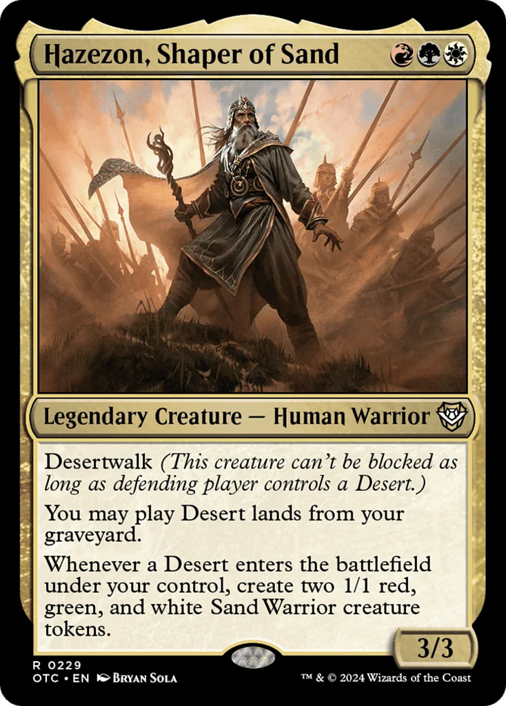 Hazezon, Shaper of Sand · Outlaws of Thunder Junction Commander