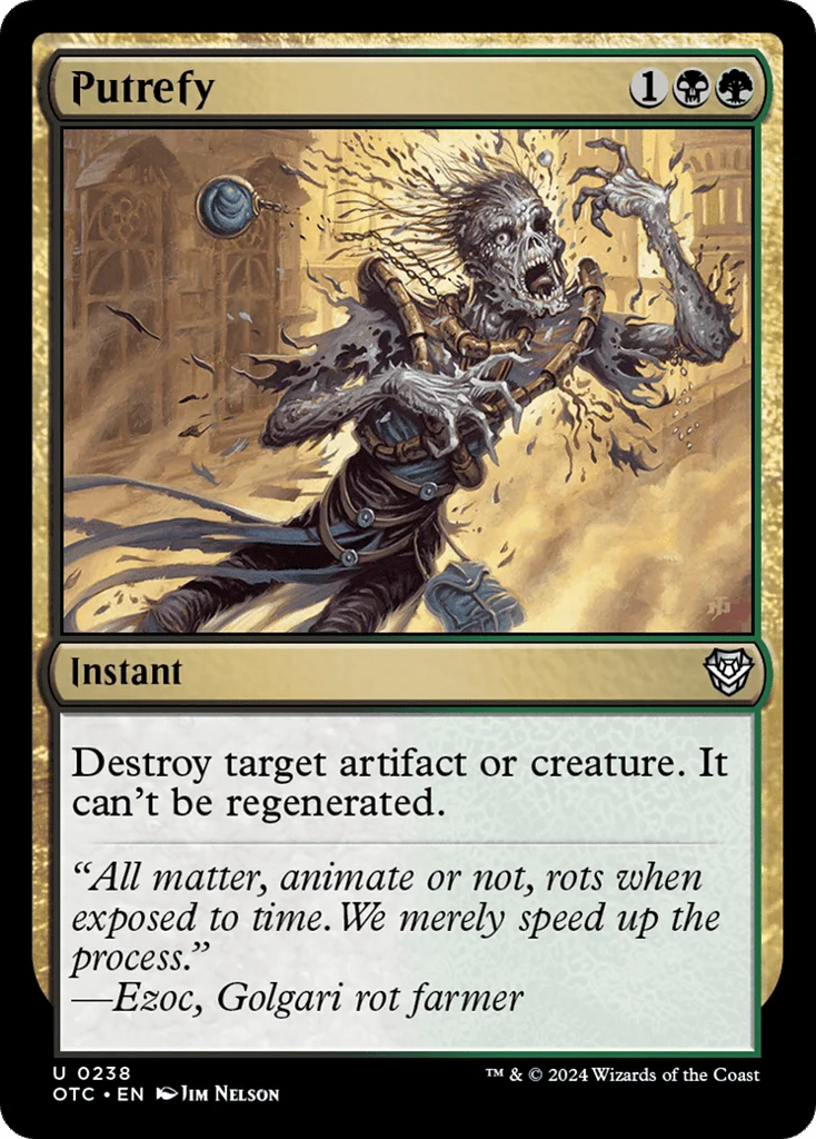 Putrefy · Outlaws of Thunder Junction Commander
