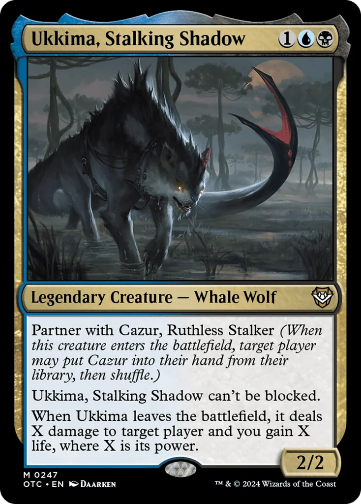 Ukkima, Stalking Shadow · Outlaws of Thunder Junction Commander