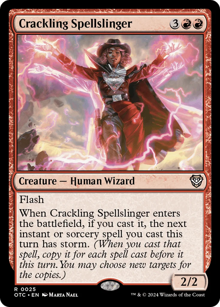 Crackling Spellslinger · Outlaws of Thunder Junction Commander