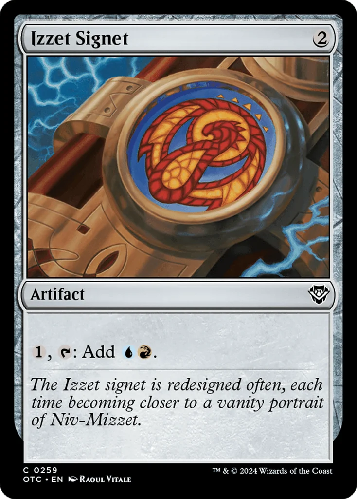 Izzet Signet · Outlaws of Thunder Junction Commander