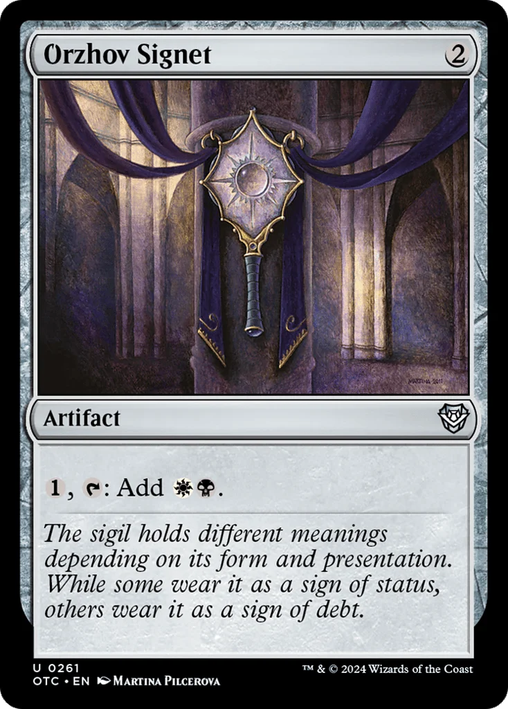 Orzhov Signet · Outlaws of Thunder Junction Commander