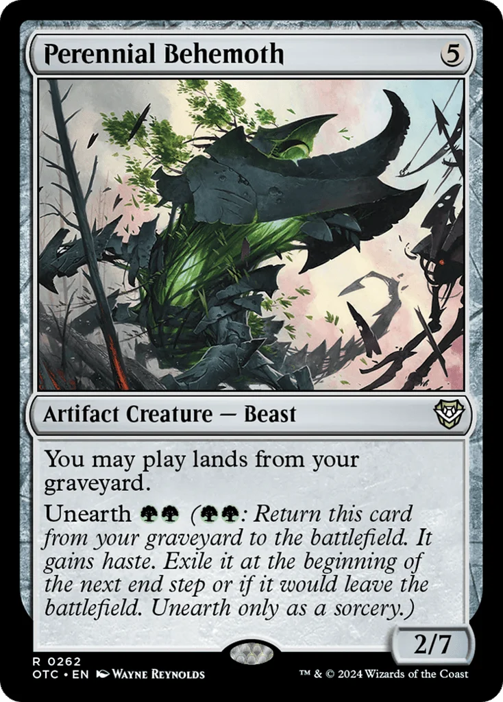Perennial Behemoth · Outlaws of Thunder Junction Commander