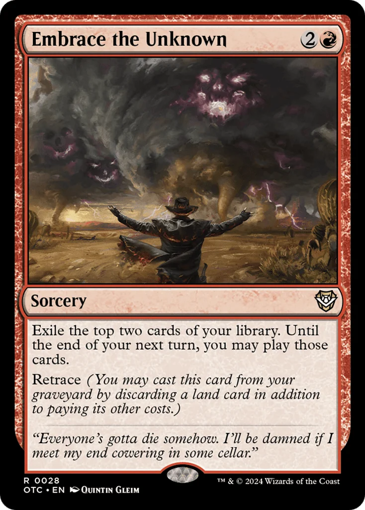 Embrace the Unknown · Outlaws of Thunder Junction Commander