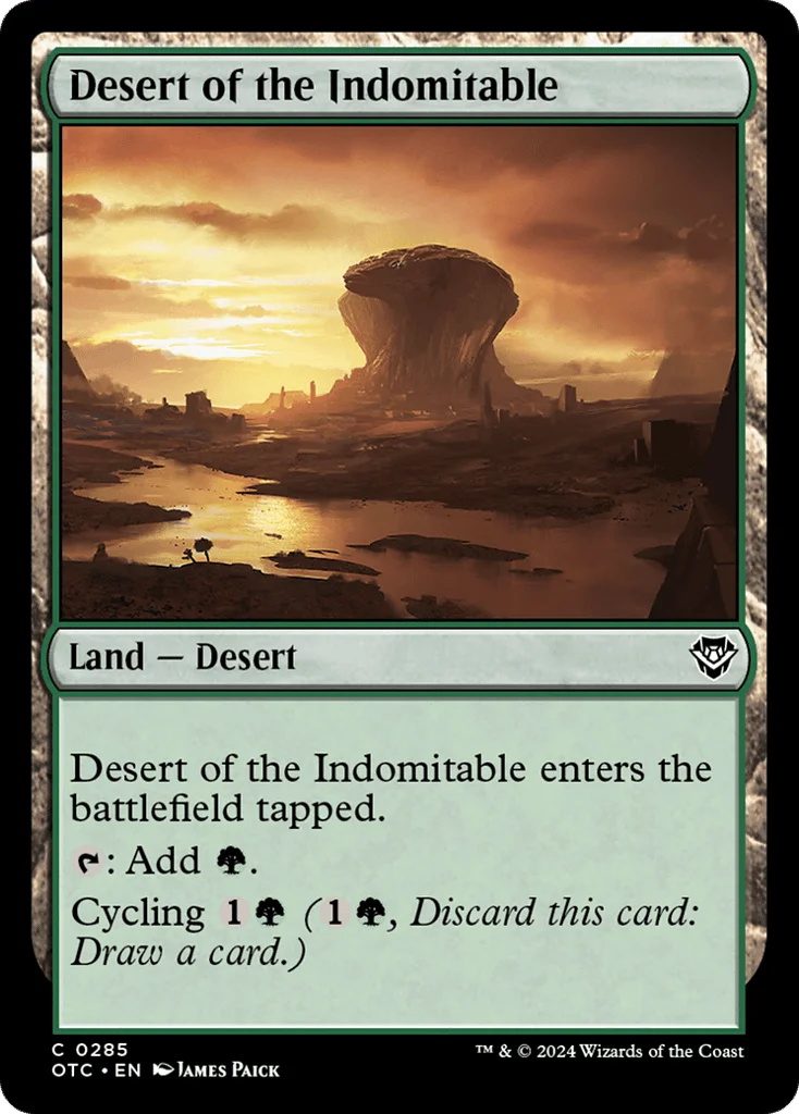Desert of the Indomitable · Outlaws of Thunder Junction Commander